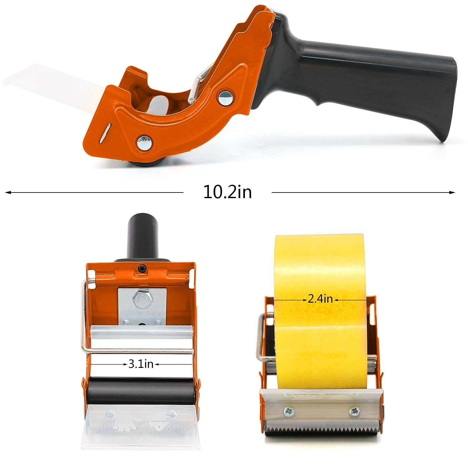 Quick-Load Industrial Packing Tape Gun (Up to 3" Tapes)