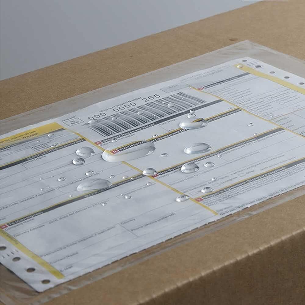 100-500 Clear Self Seal Label Pouches - Multiple Sizes - Packing List Envelopes