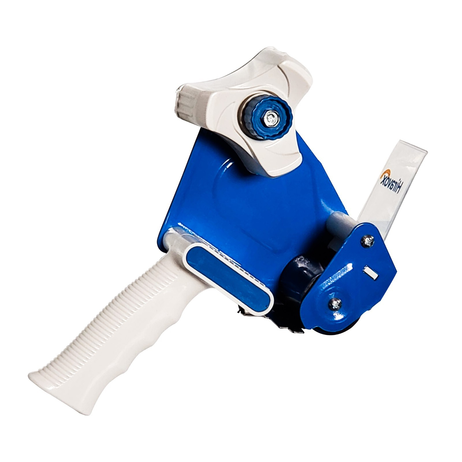 HIRAVOX HEAVY DUTY PACKING TAPE DISPENSER GUN - HANDHELD 2" WHITE & BLUE