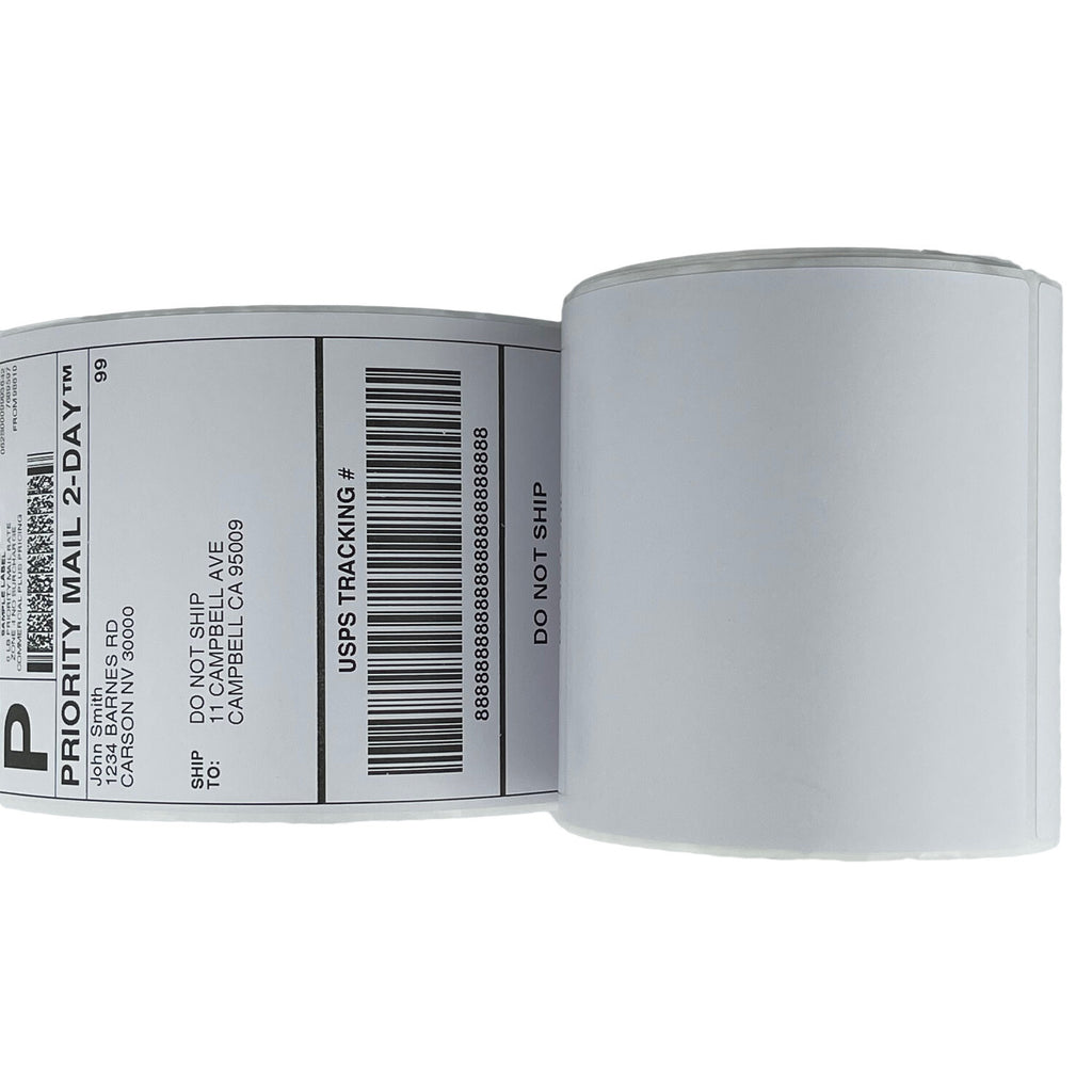 4" x 6" Premium Direct Thermal Shipping Label Rolls - 4 Rolls (1,000 Labels)