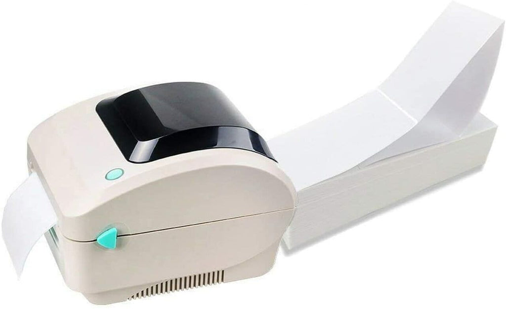 Thermal Shipping Labels - 4"X6",  White, Fanfold, with Perforation, 2000 Label/Stack