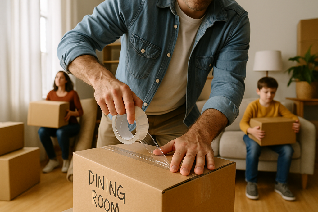 12-Pack Heavy-Duty 2.0 Mil Clear Packing Tape (2" x 110 yds)