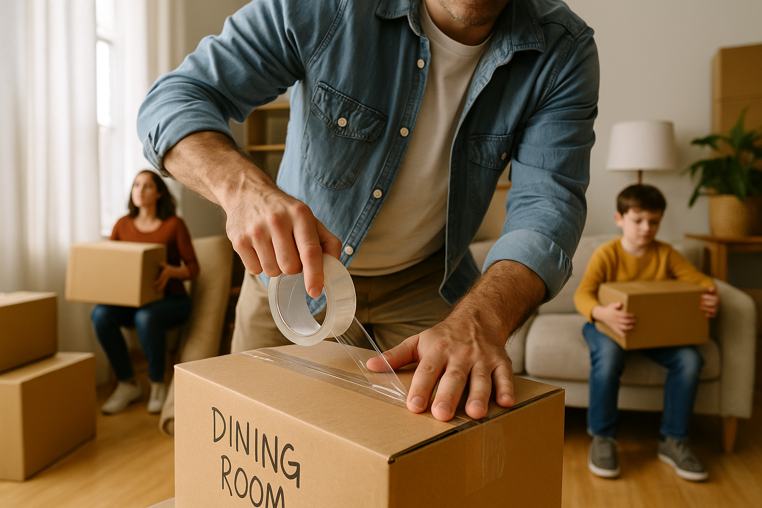 12-Pack Heavy-Duty 2.0 Mil Clear Packing Tape (2" x 110 yds)