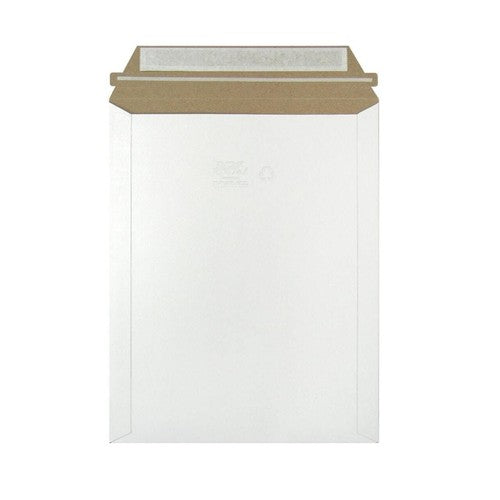 100 - 6X8 White Rigid Stay Flats Self-Seal Cardboard Envelope Mailers 6"X8"